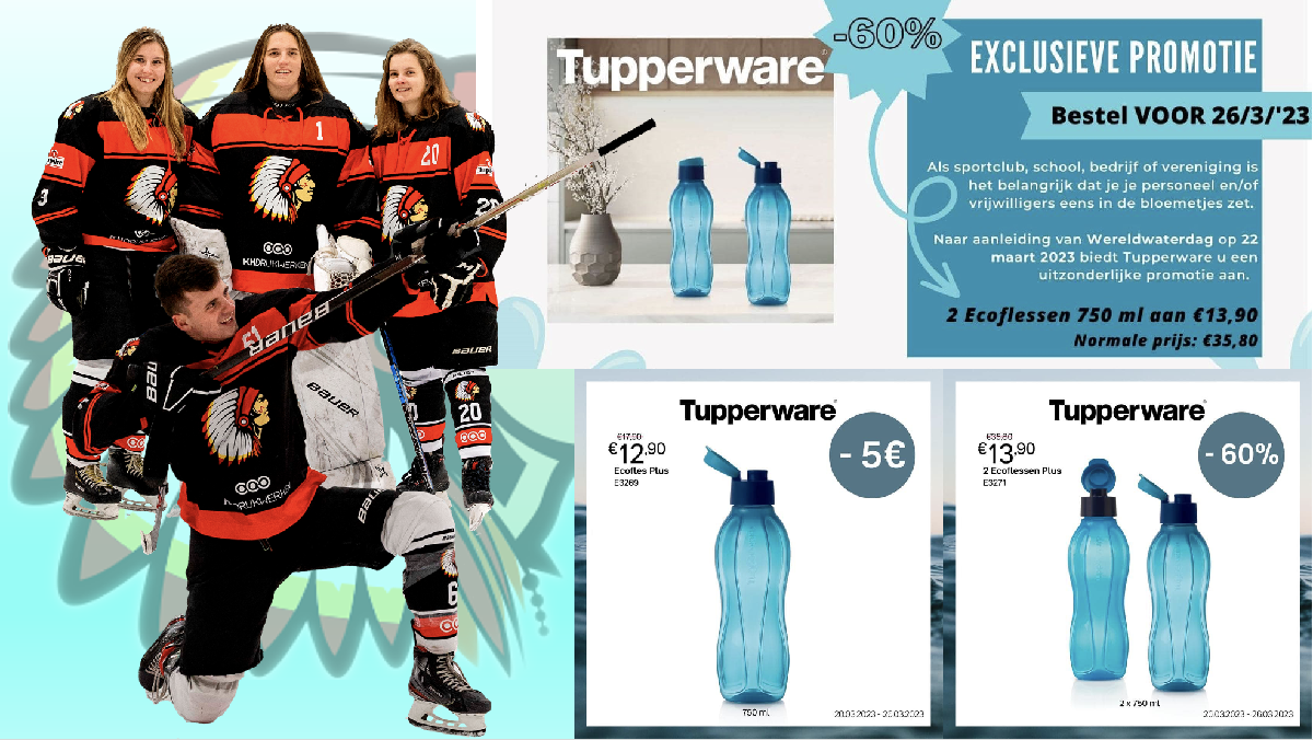 Wereldwaterdag: SUPERDEAL met CHIEFS en TUPPERWARE voor snelle beslissers!