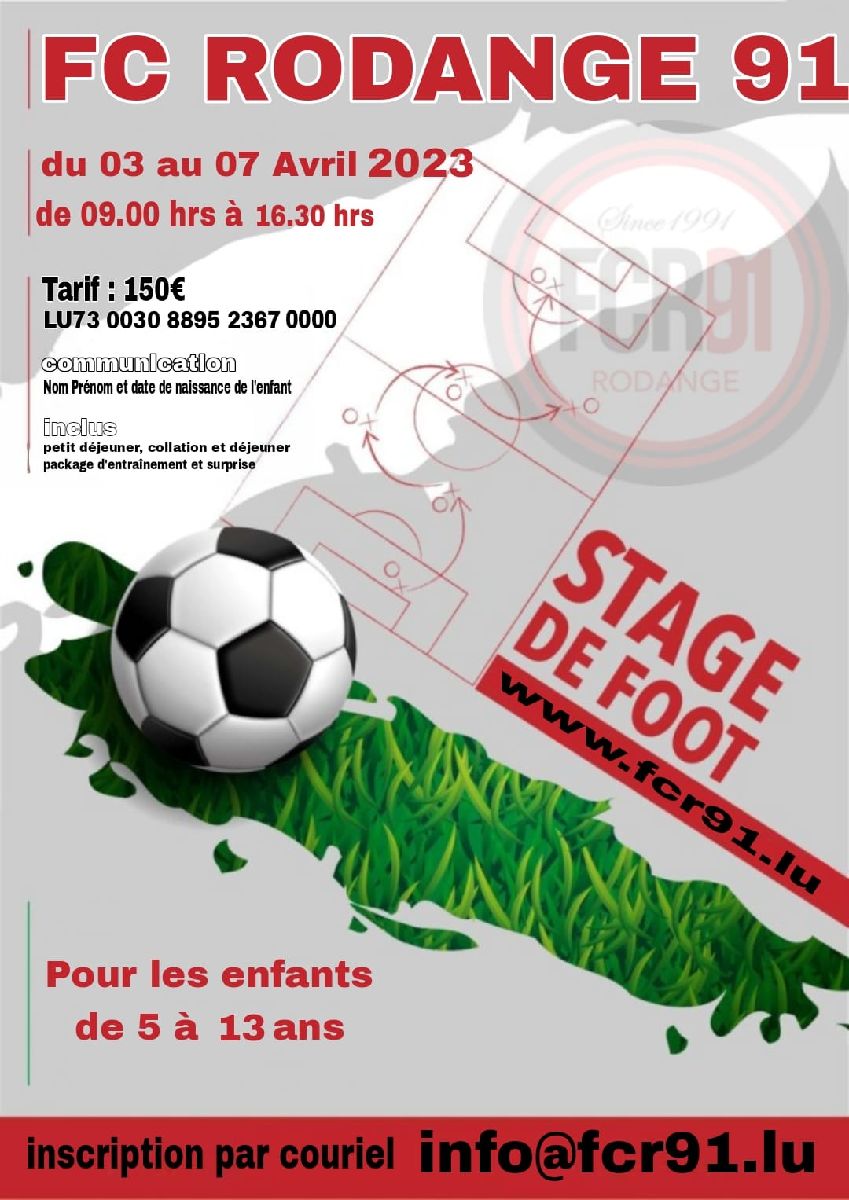 Stage de Pâques 2023