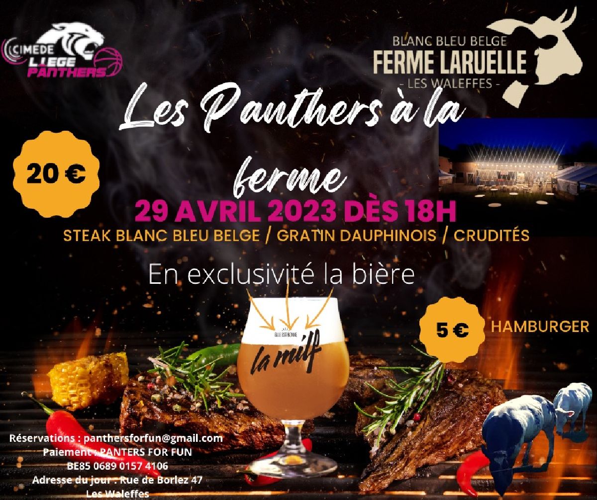 Les Panthers à la ferme Laruelle !