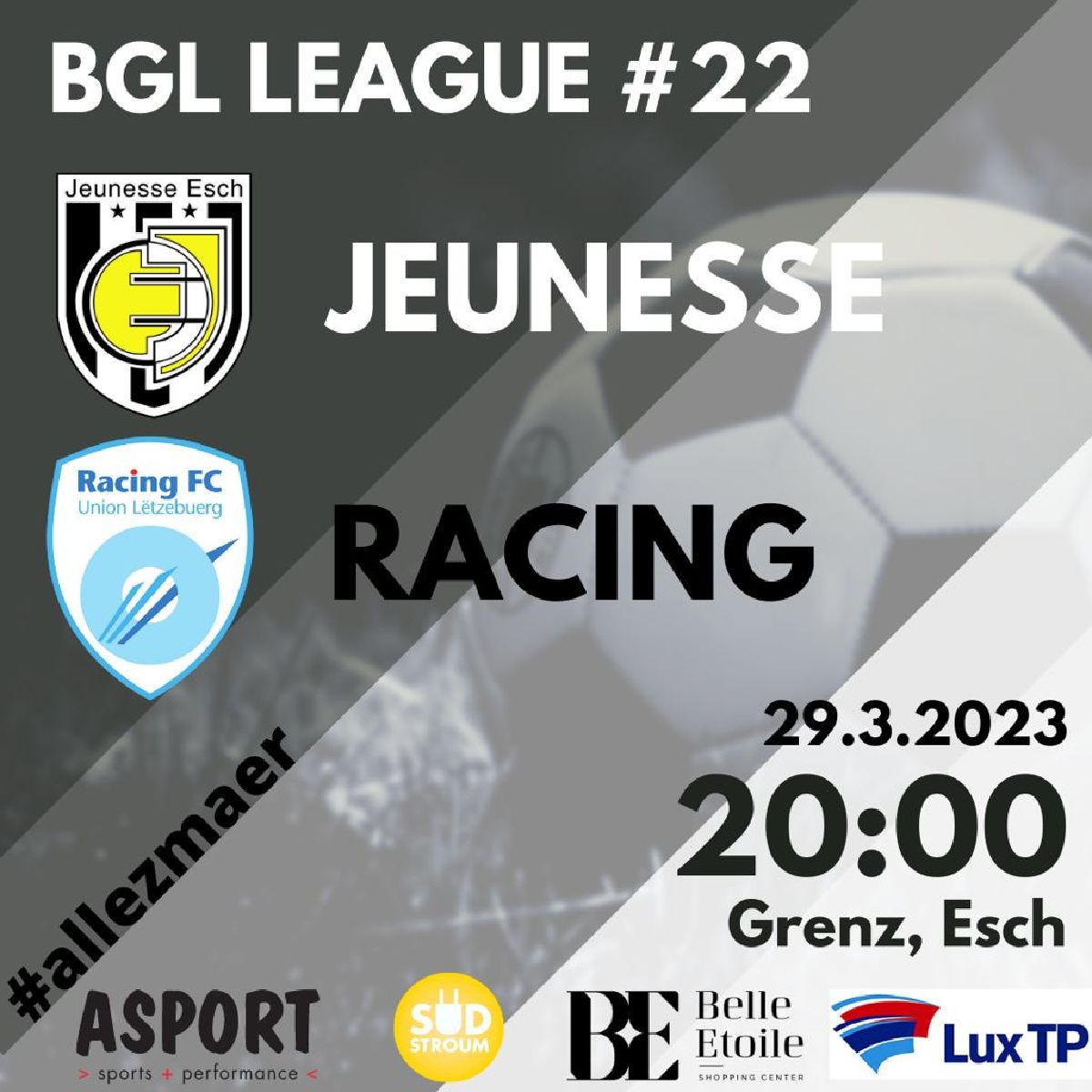 SCHONN UM MËTTWOCH ERËM CHAMPIONNAT SCHONN UM MËTTWOCH ERËM CHAMPIONNAT