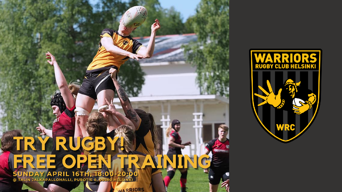 Open Training April - free rugby training for beginners
