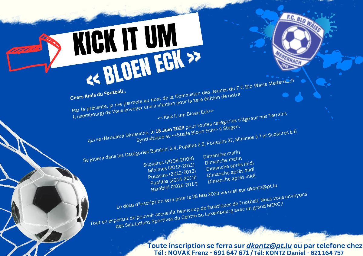 Kick it um Bloen Eck