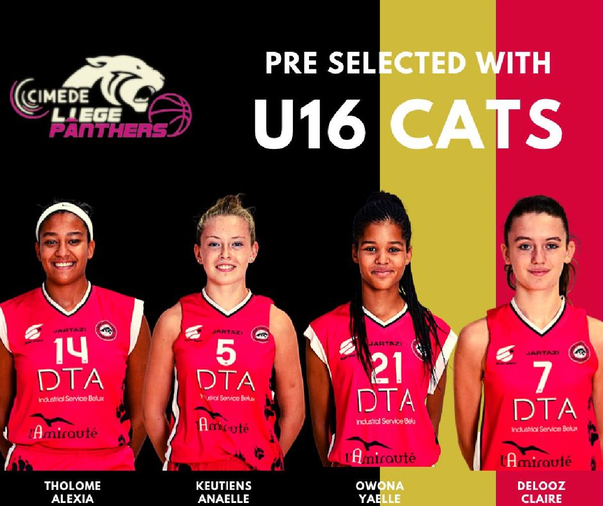 Toujours 4 Panthers en Préselection nationale U16 !