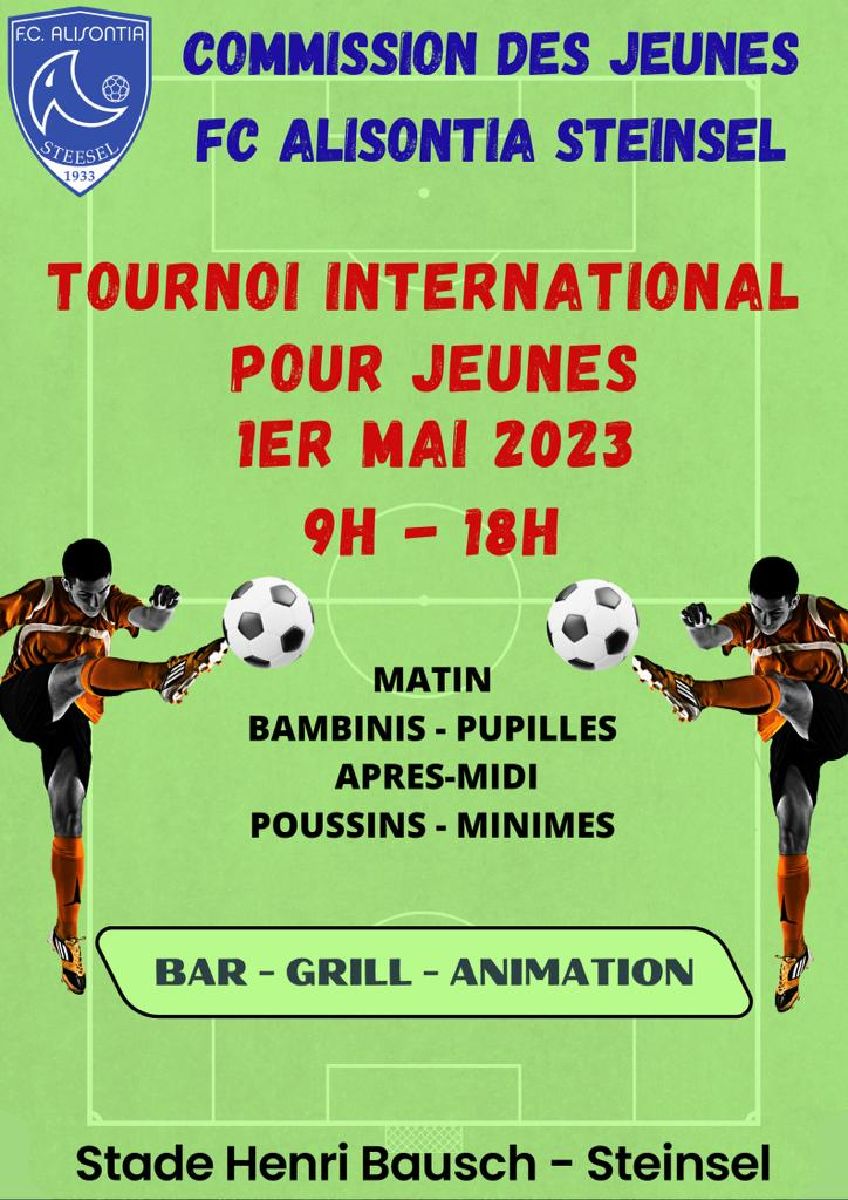 TOURNOI INTERNATIONAL POUR JEUNES TOURNOI INTERNATIONAL POUR JEUNES