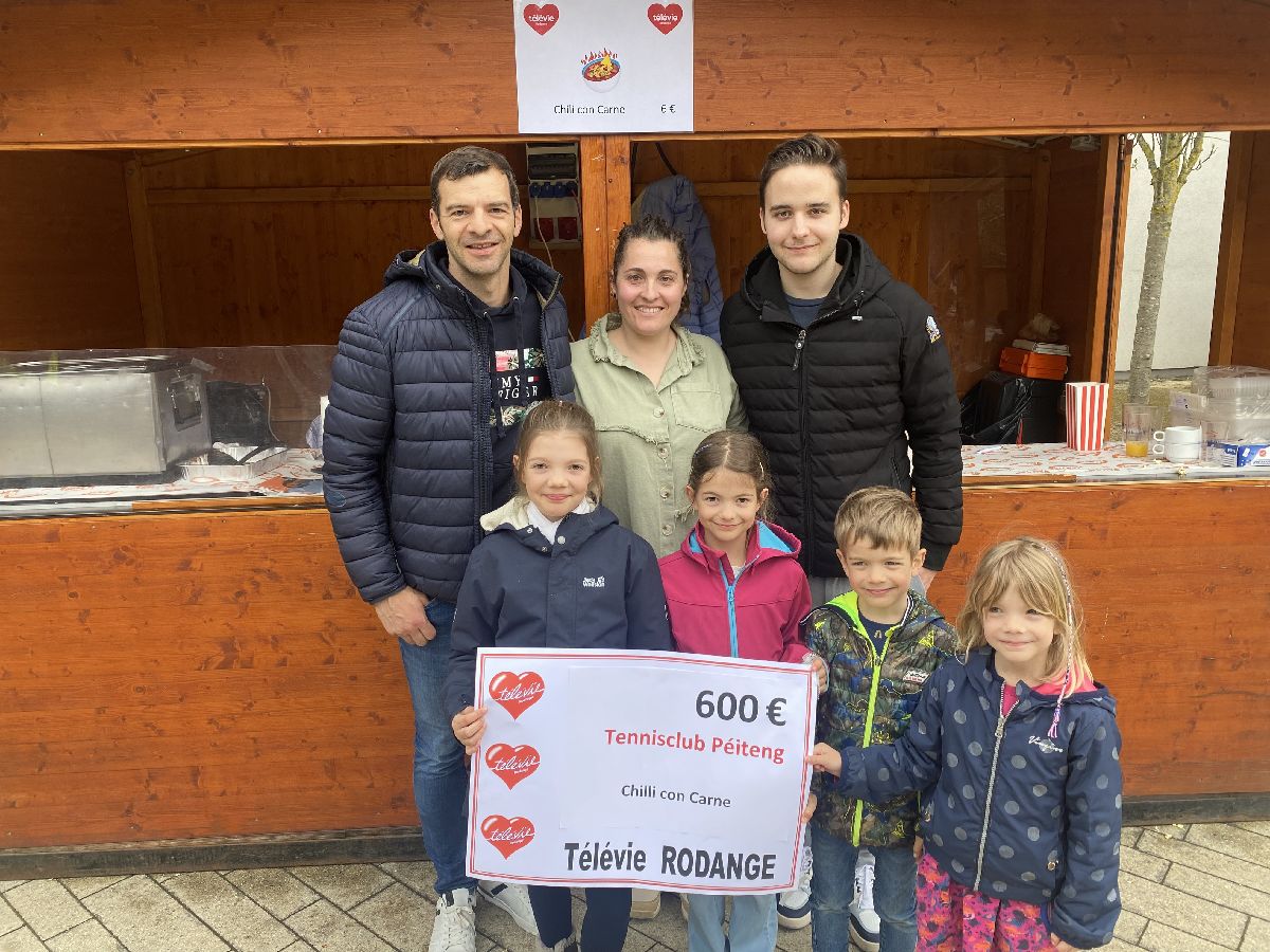 Televie Rodange: Tennisclub fait un don de 600€