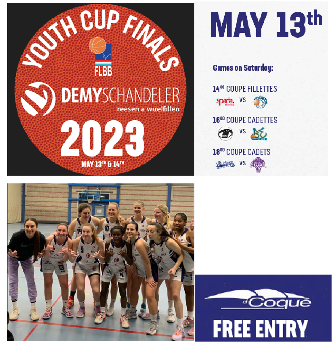 COUPE FINALE CADETTES : 13. MEE 2023 (16H) COQUE