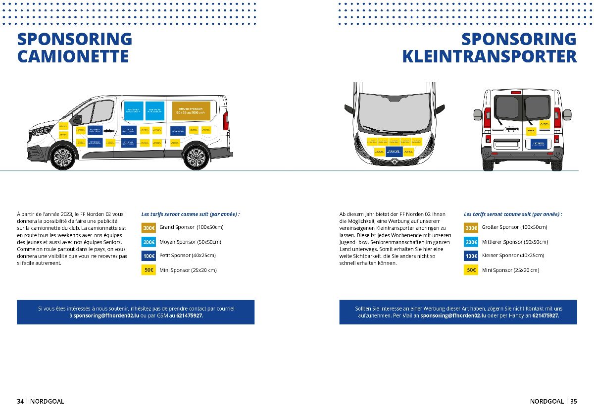 Sponsoring Camionette