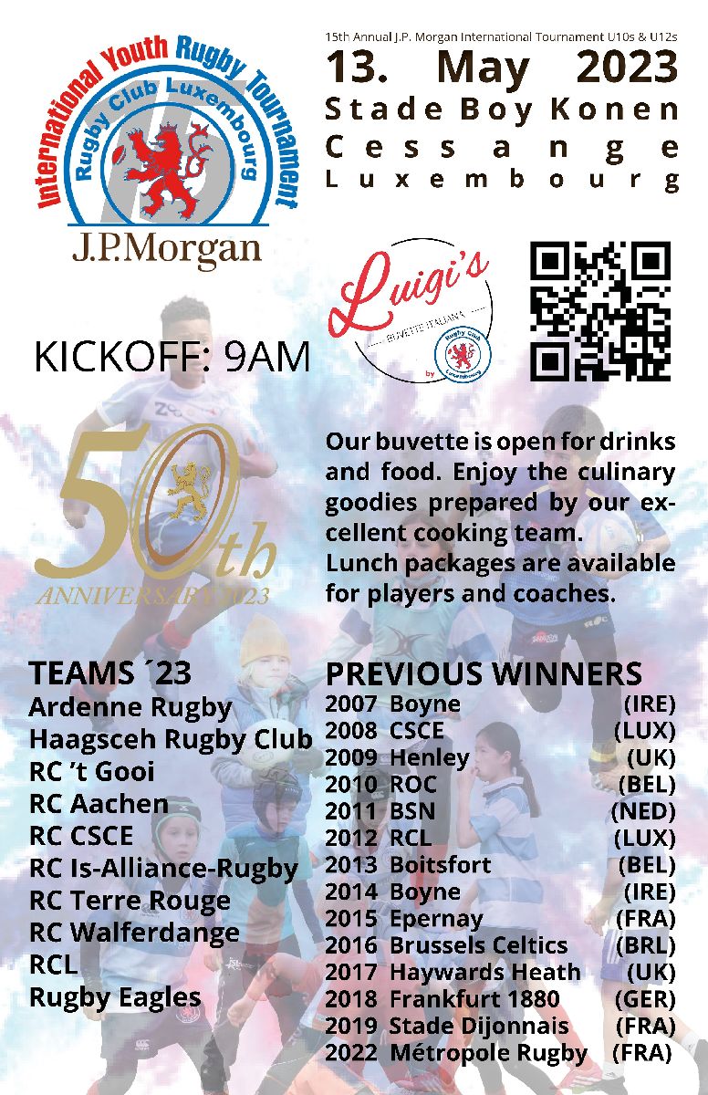 15th Annual J.P. Morgan Youth Rugby Tournament This Saturday