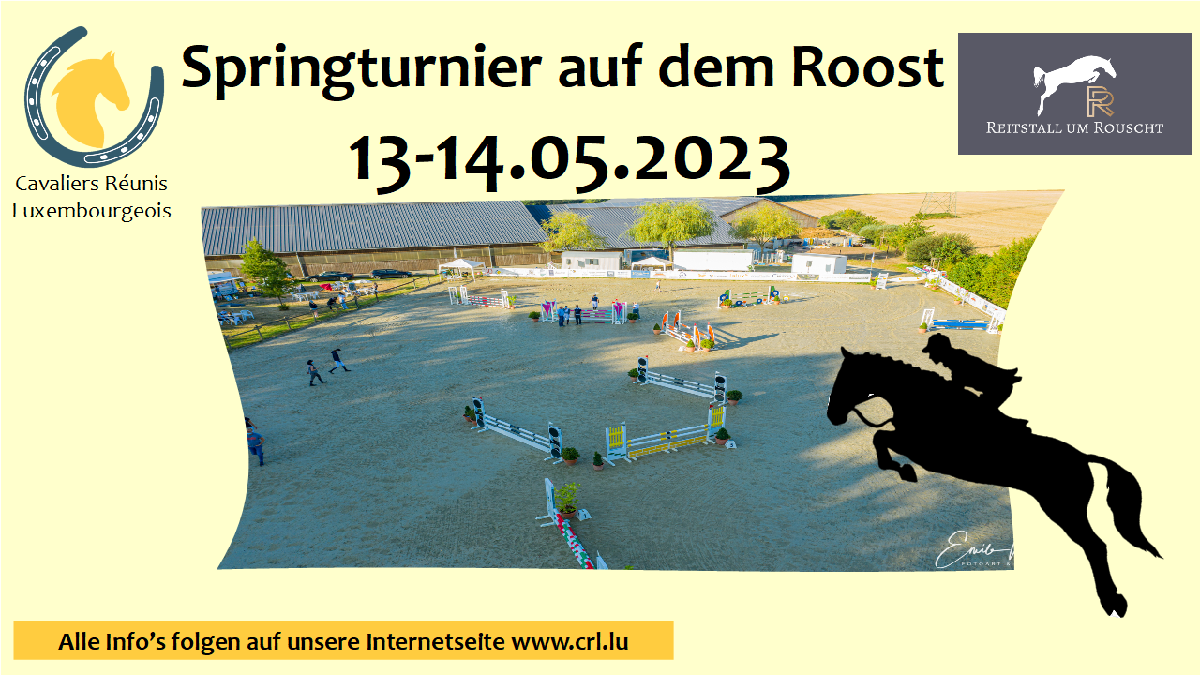 Zeiteinteilung Springturnier Roost 13-14.05.23