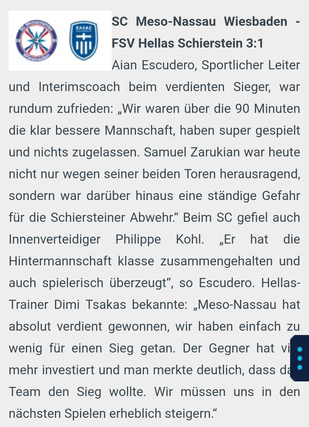 Bisher maximale Ausbeute in der Rückrunde