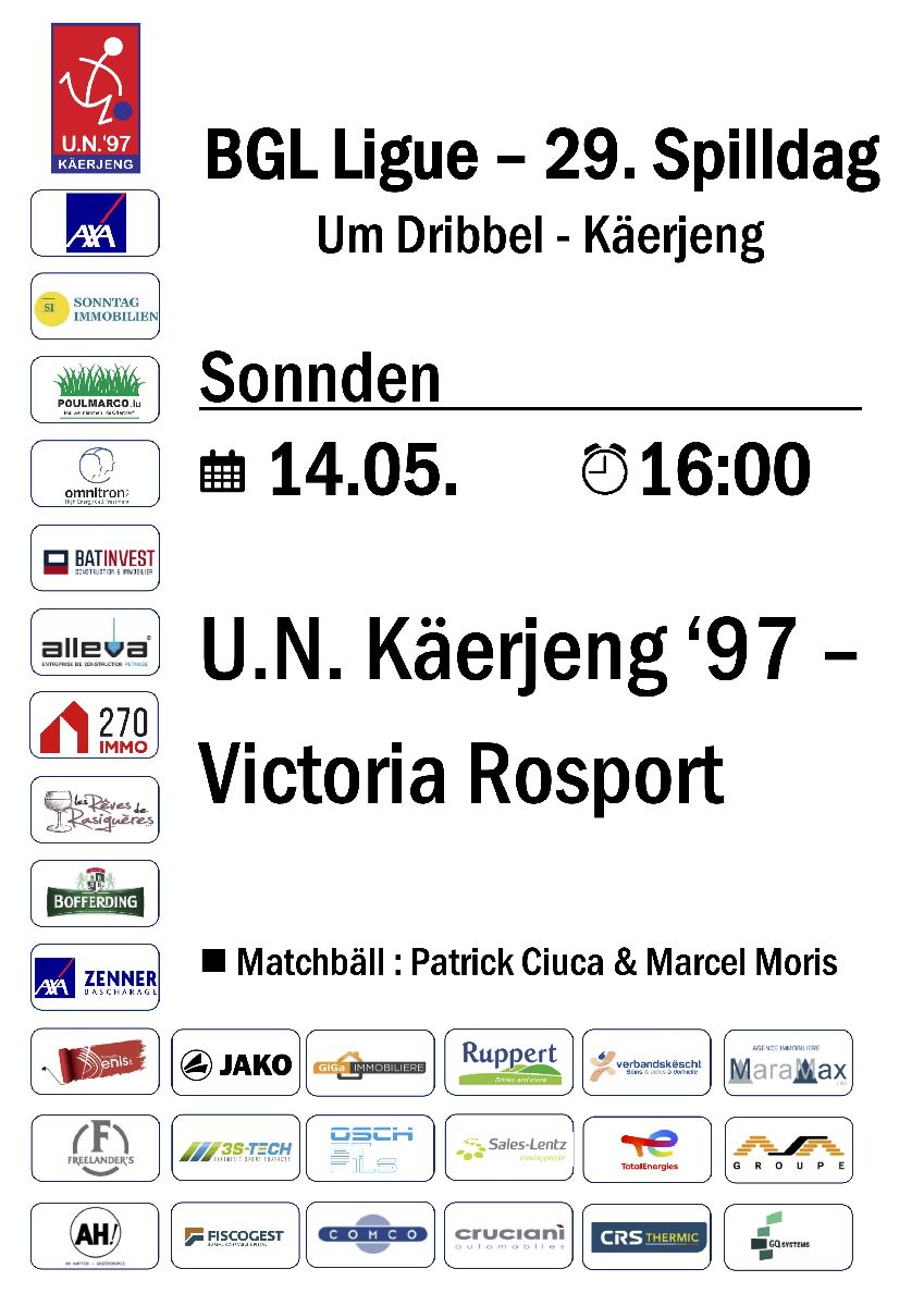 Leschten Heemmatch!!! UNK - Rouspert Leschten Heemmatch!!! UNK - Rouspert
