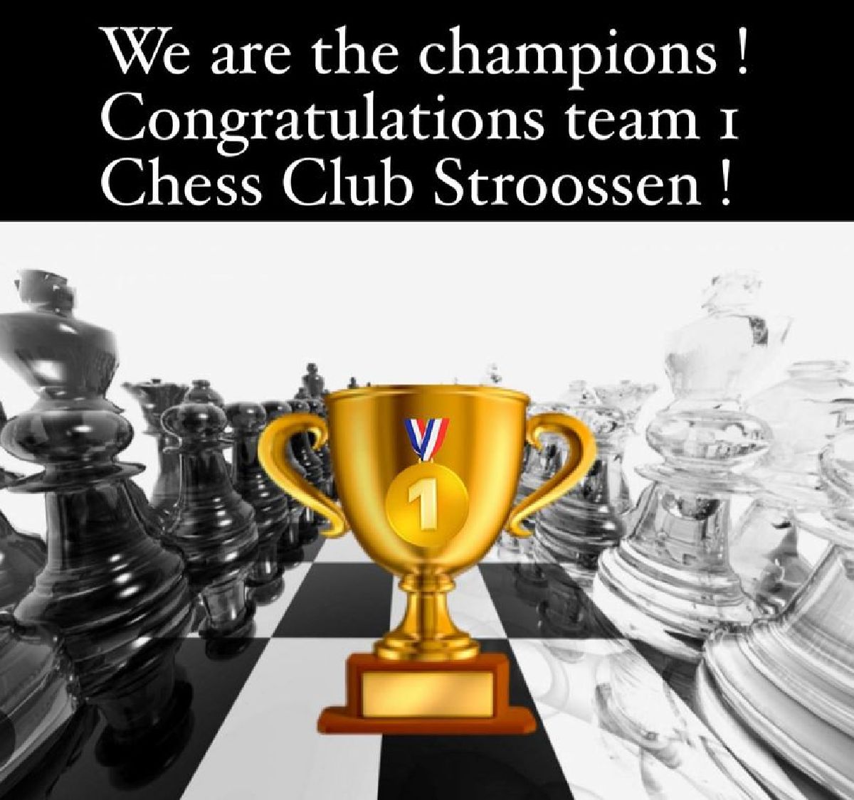 Our team Chess Club Stroossen is a winner of the 3d division of The Federation season 2022-2023