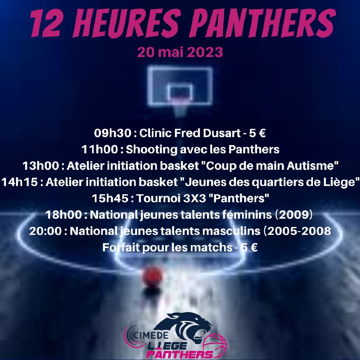 12 heures de basket aux PANTHERS !