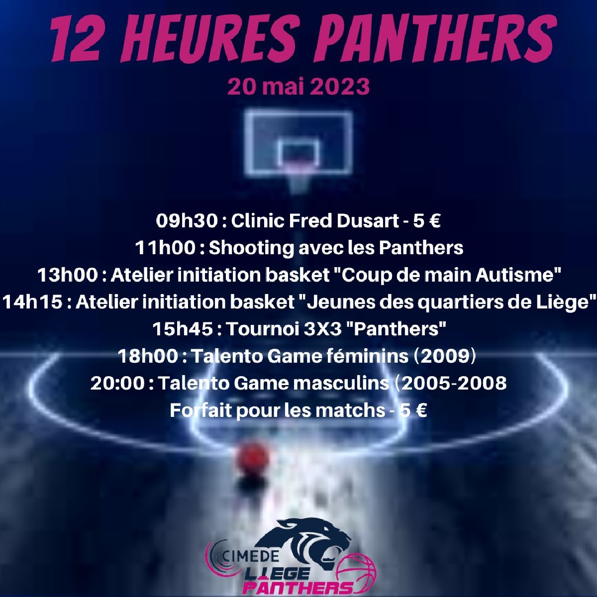 12 heures de basket aux PANTHERS !
