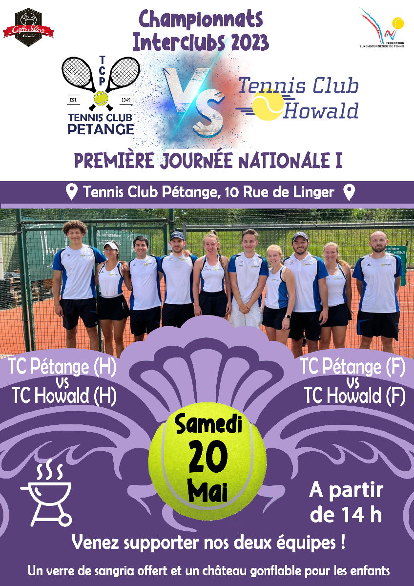 Championnat Interclubs 2023 Seniors Femmes et Hommes : Pétange contre Howald