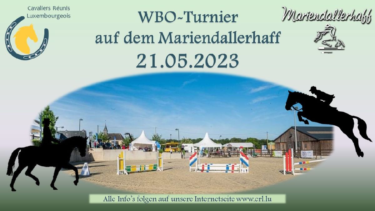 Zeiteinteilung WBO Turnier Mariendallerhaff21.05.2023