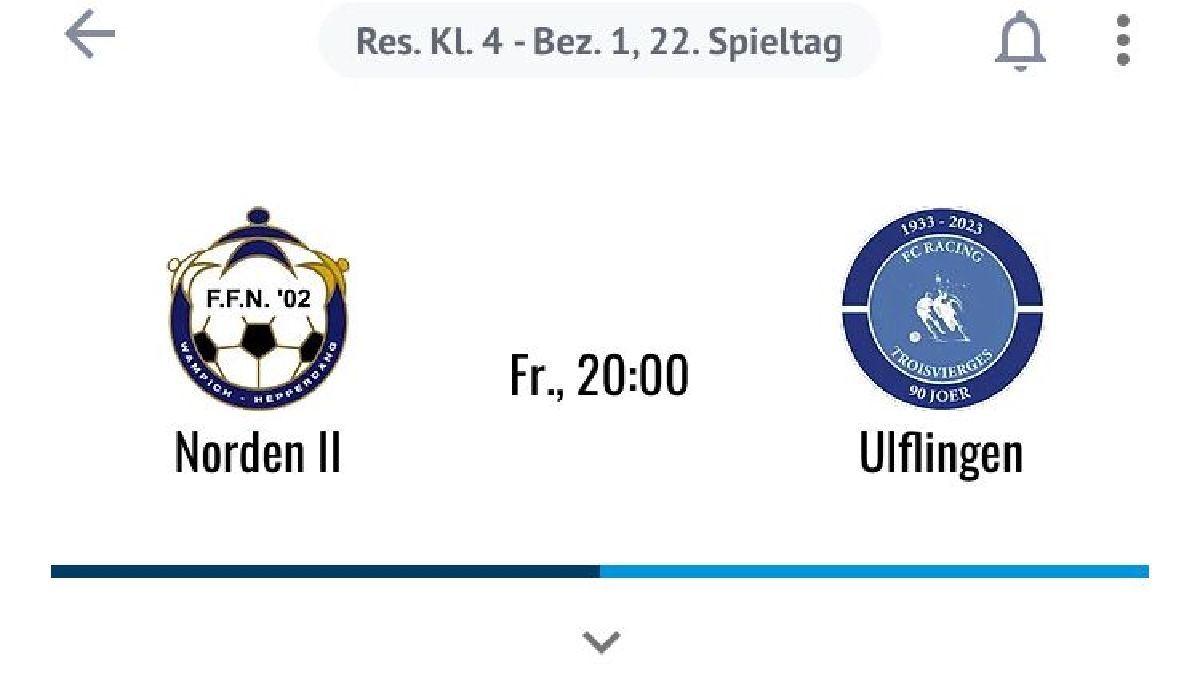 Lesten Mätsch 3 Ekipp  - Opstieg