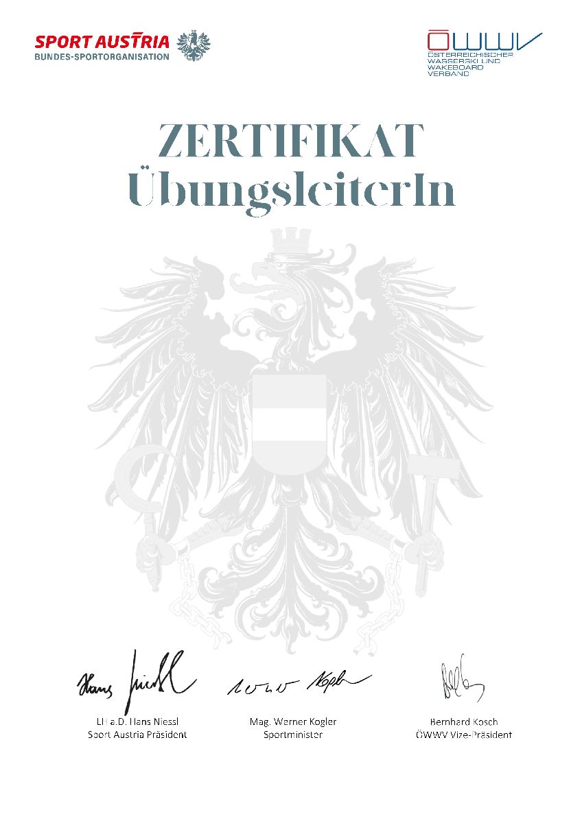 Erstmals Übungsleiter-Ausbildungen durch den ÖWWV