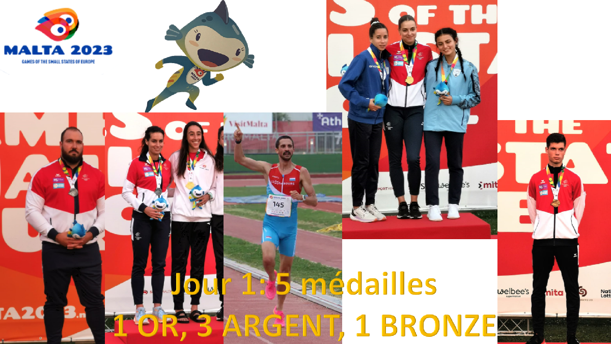 Jour 1 JPEE: 5 médailles Jour 1 JPEE: 5 médailles