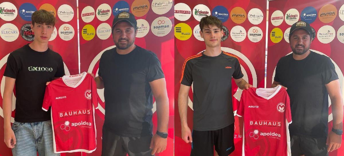 Deux jeunes prometteurs du FC Mamer intégrent l‘équipe fanion