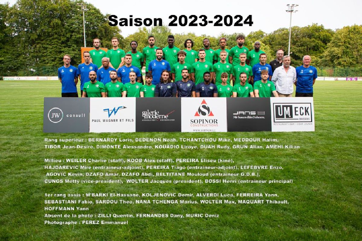Den USH presentéiert den Kader fir Saison 2023/24