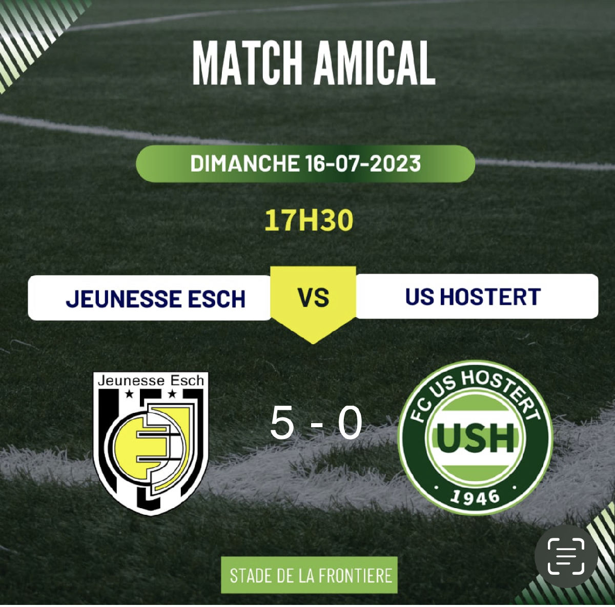 Héich Nidderlaag am Testmatch op der Jeunesse