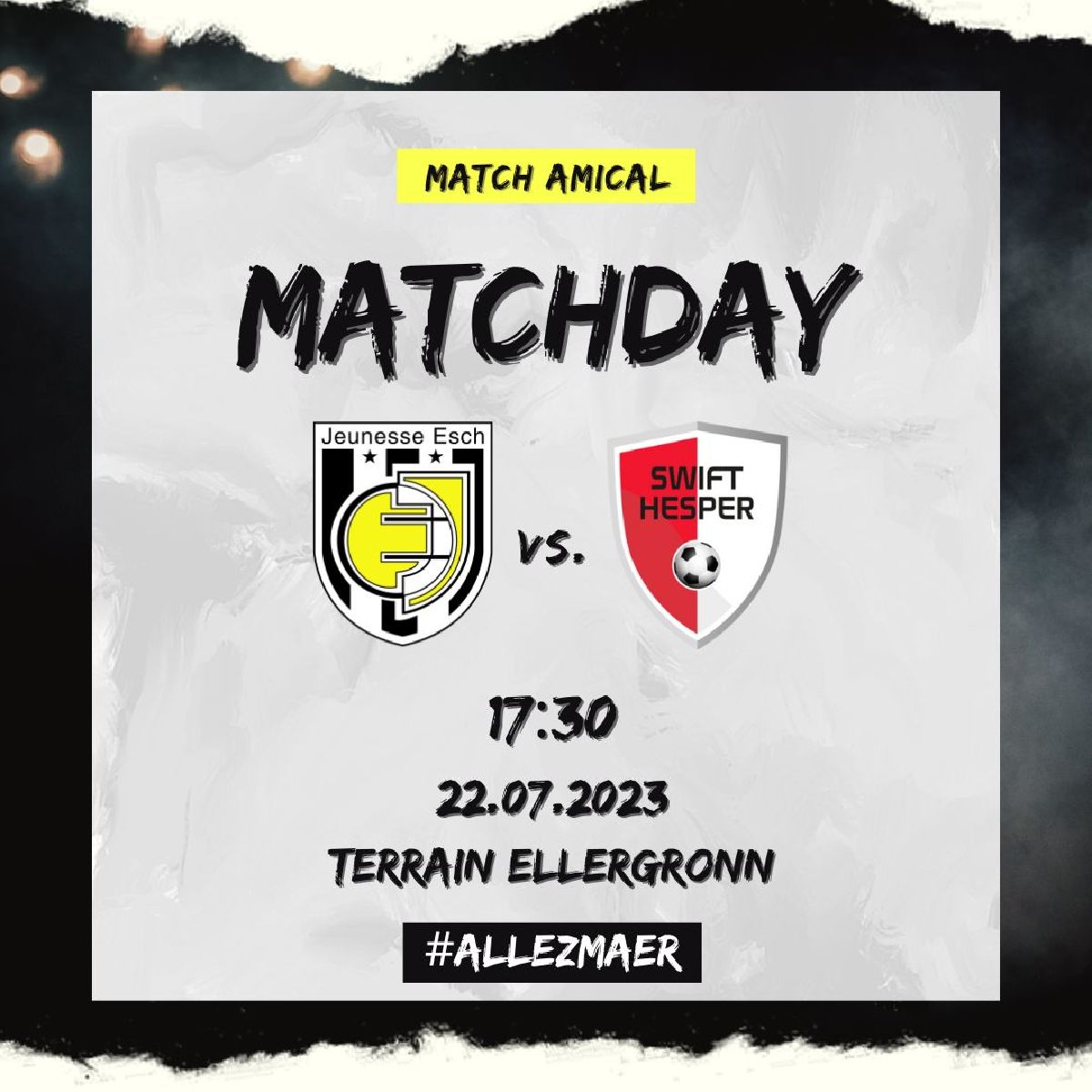 TESTMATCH JEUNESSE ESCH - SWIFT HESPER TESTMATCH JEUNESSE ESCH - SWIFT HESPER