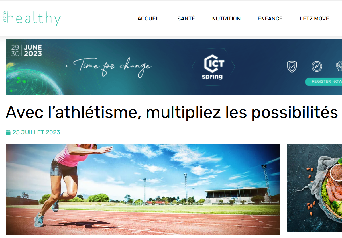 Article sur l'athlétisme