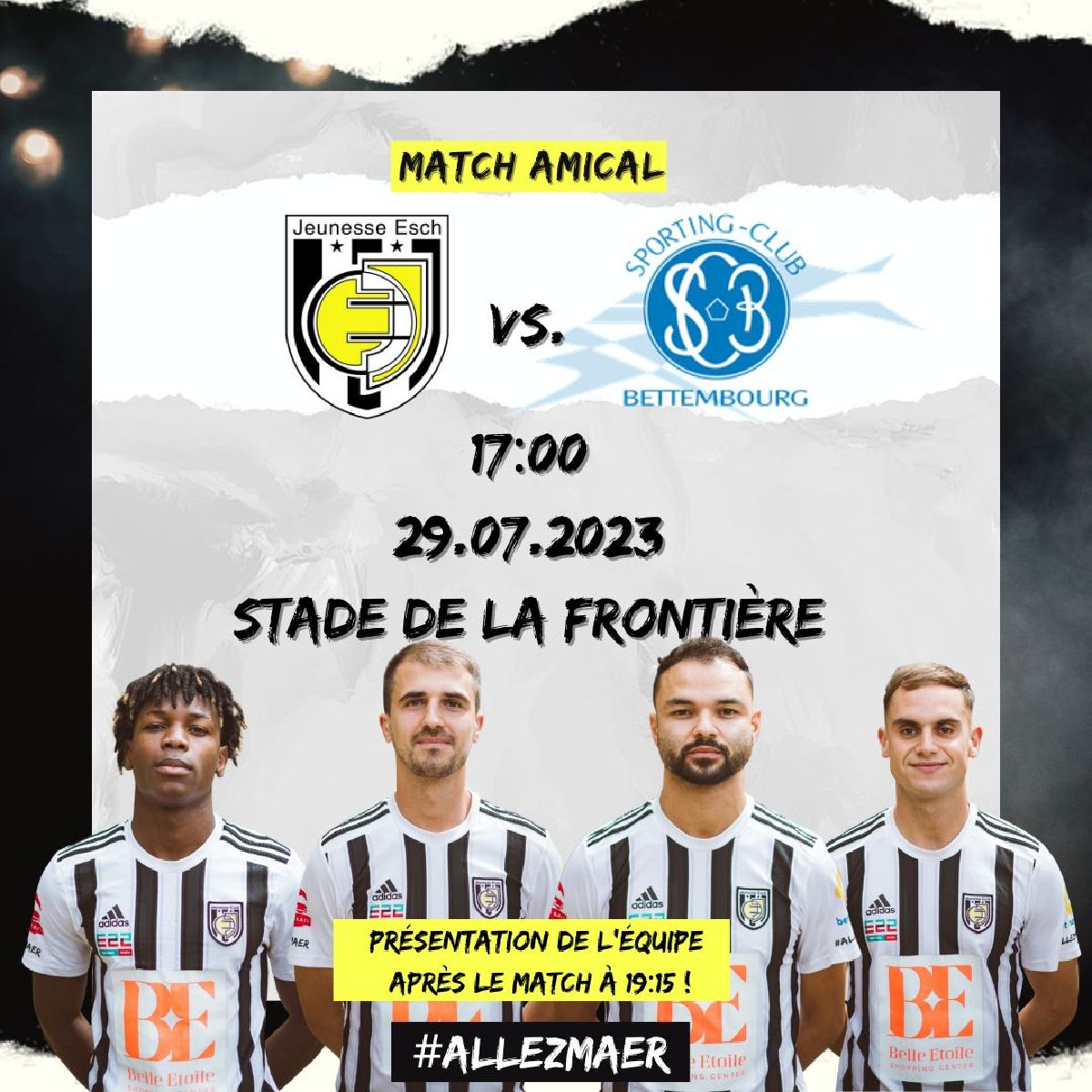 Préparatiounsmatch & Präsentatioun Equipe 2023/24 Préparatiounsmatch & Präsentatioun Equipe 2023/24