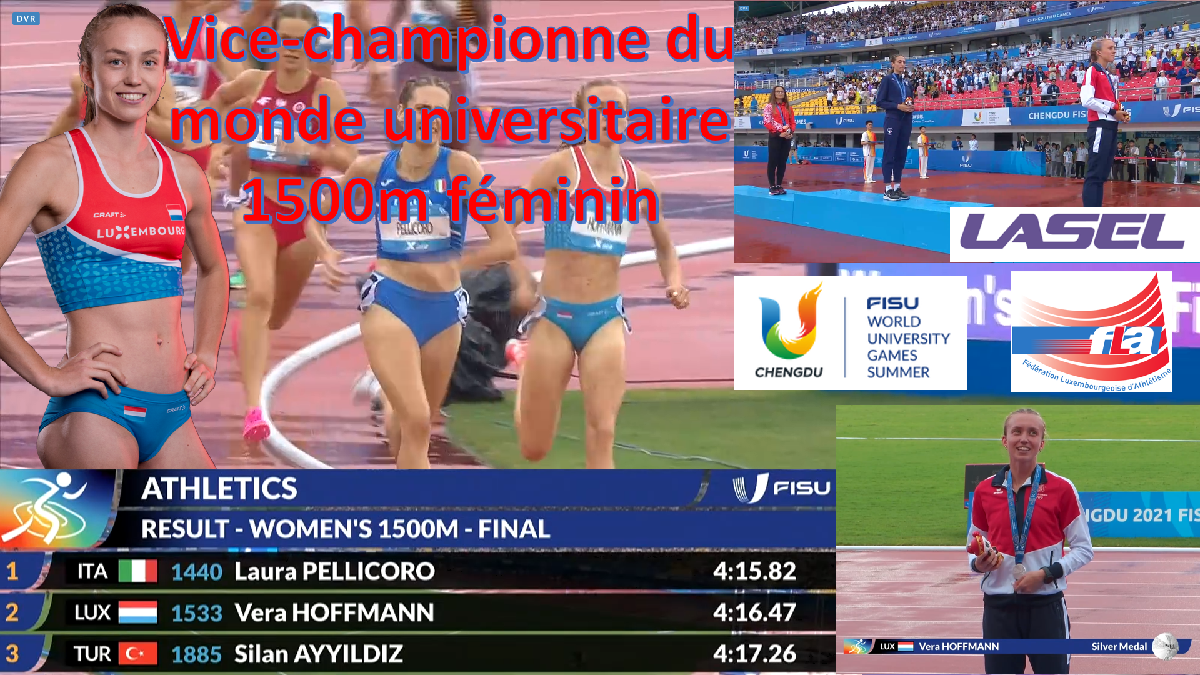 Vera Hoffmann vice-championne du monde universitaire du 1500m !