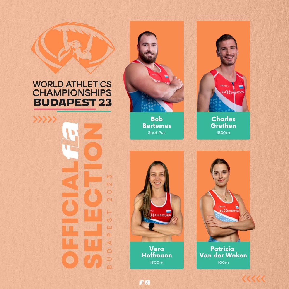 Championnat du Monde d’athlétisme,  Budapest (19-27 Août 2023)