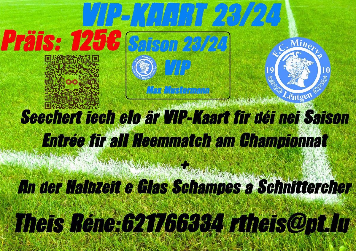 Vip Kaart Saison 23/24