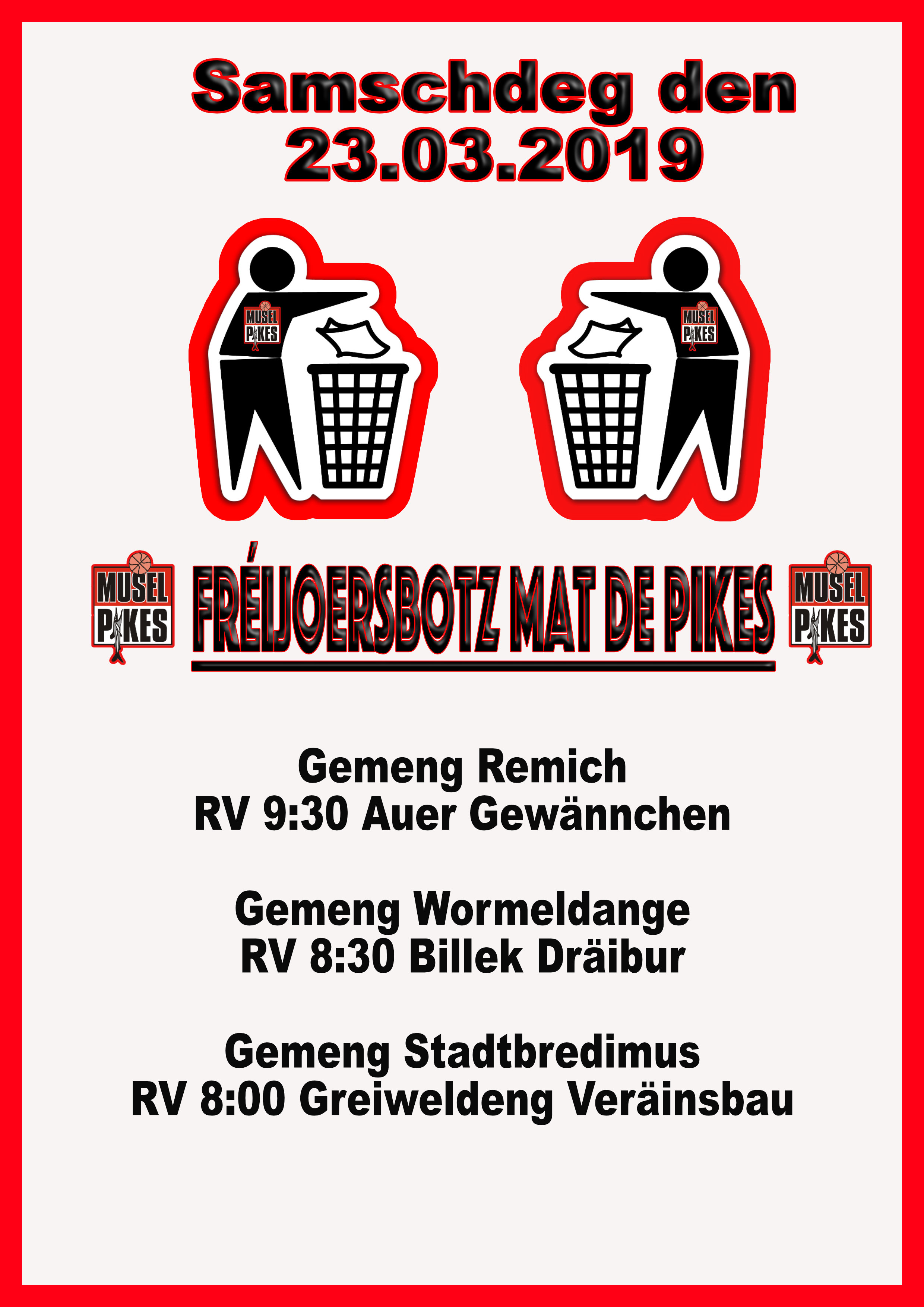 23.03.2019 Fréijoersbotz 23.03.2019 Fréijoersbotz