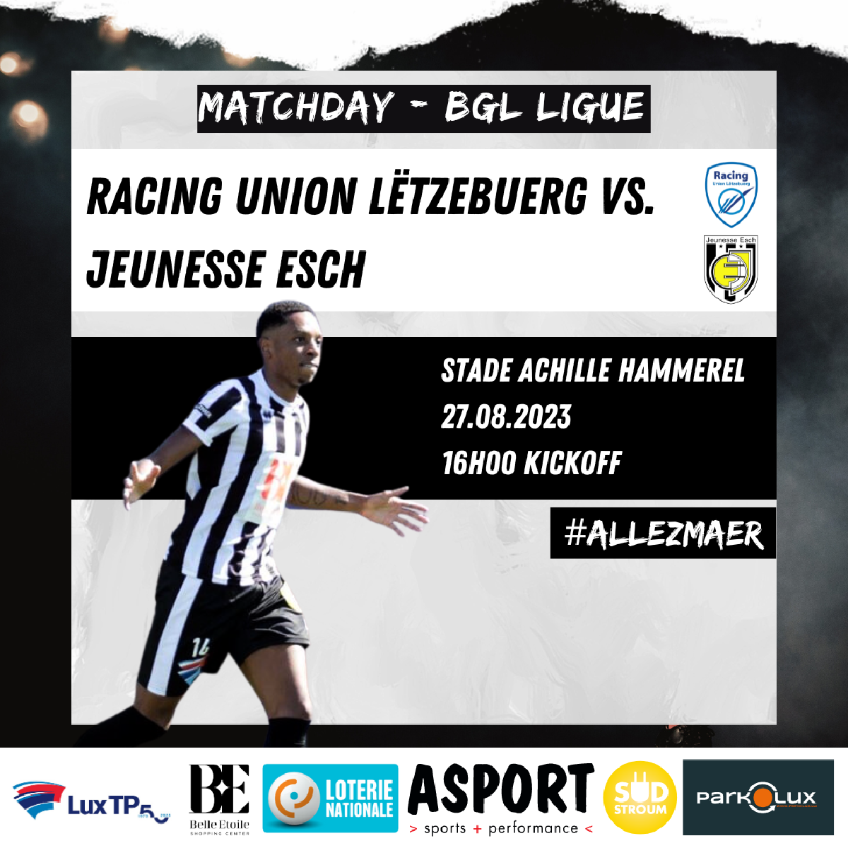 Racing Union Lëtzebuergs vs. jeunesse esch