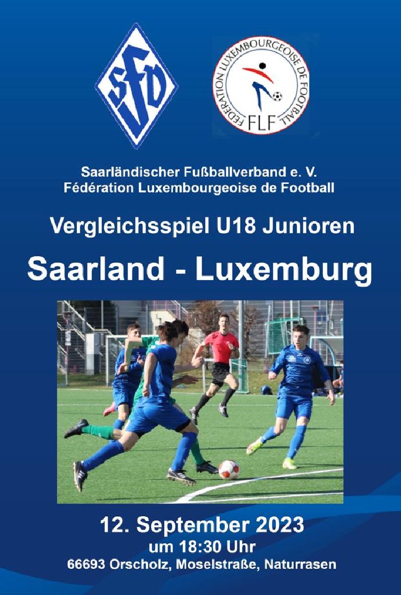 Vergleichsspiel U18 Junioren Saarland - Luxemburg 