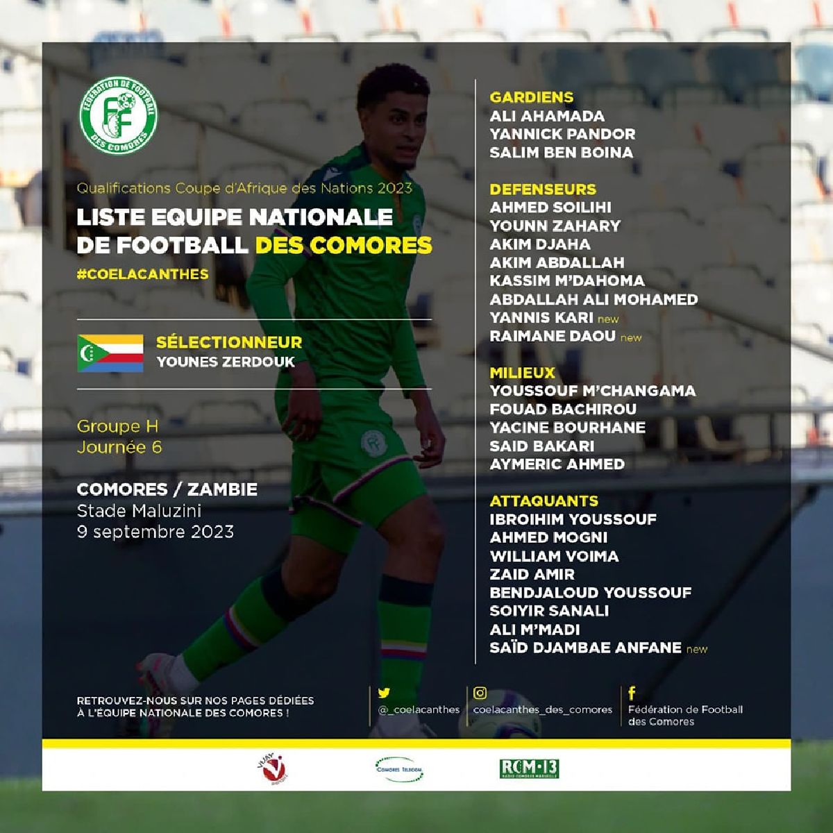 Den Ahmed Mogni am Kader fir d'Qualificatioun vum Africa Cup of Nations Den Ahmed Mogni am Kader fir d'Qualificatioun vum Africa Cup of Nations