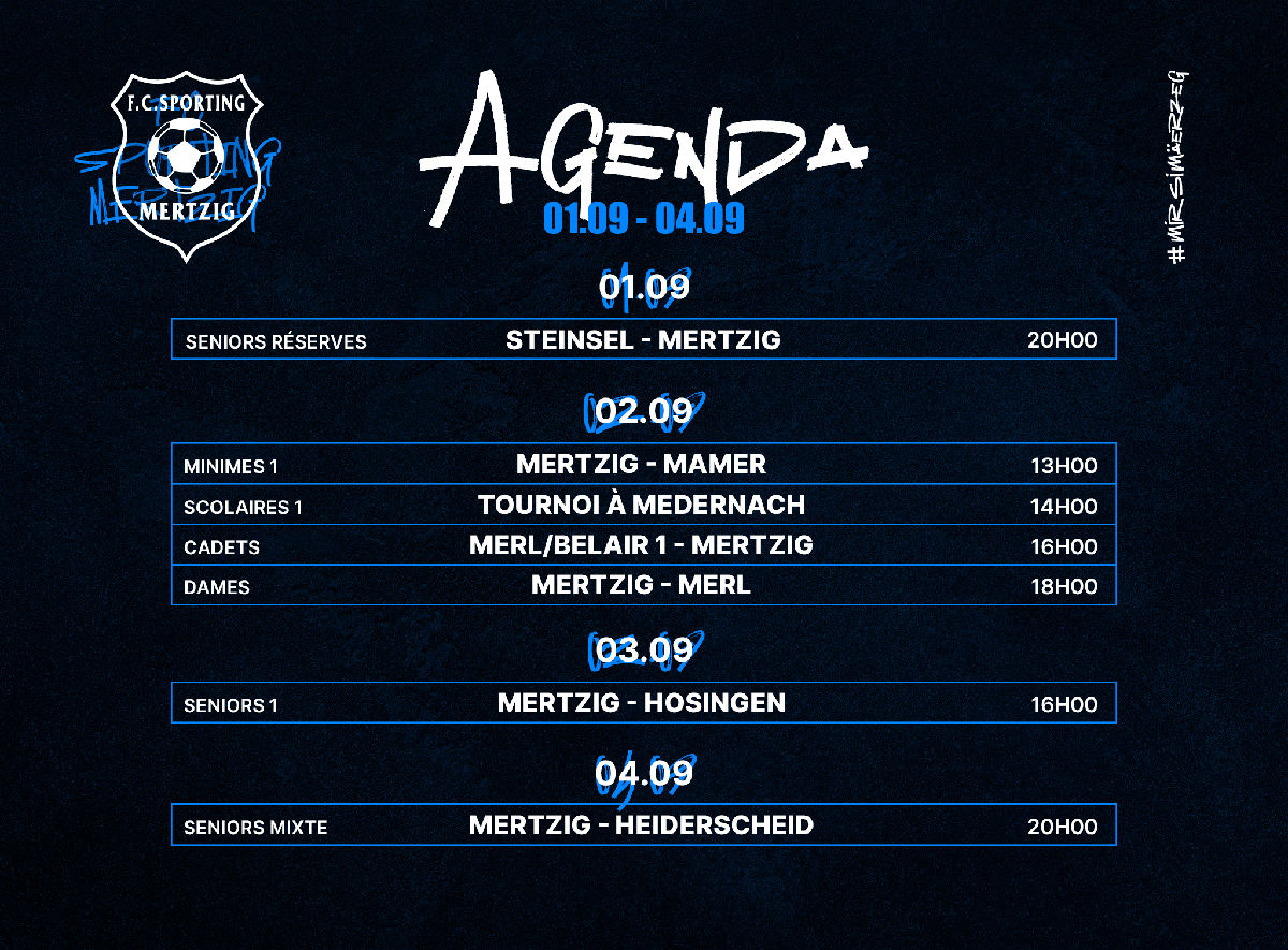 Agenda 01.09 - 04.09