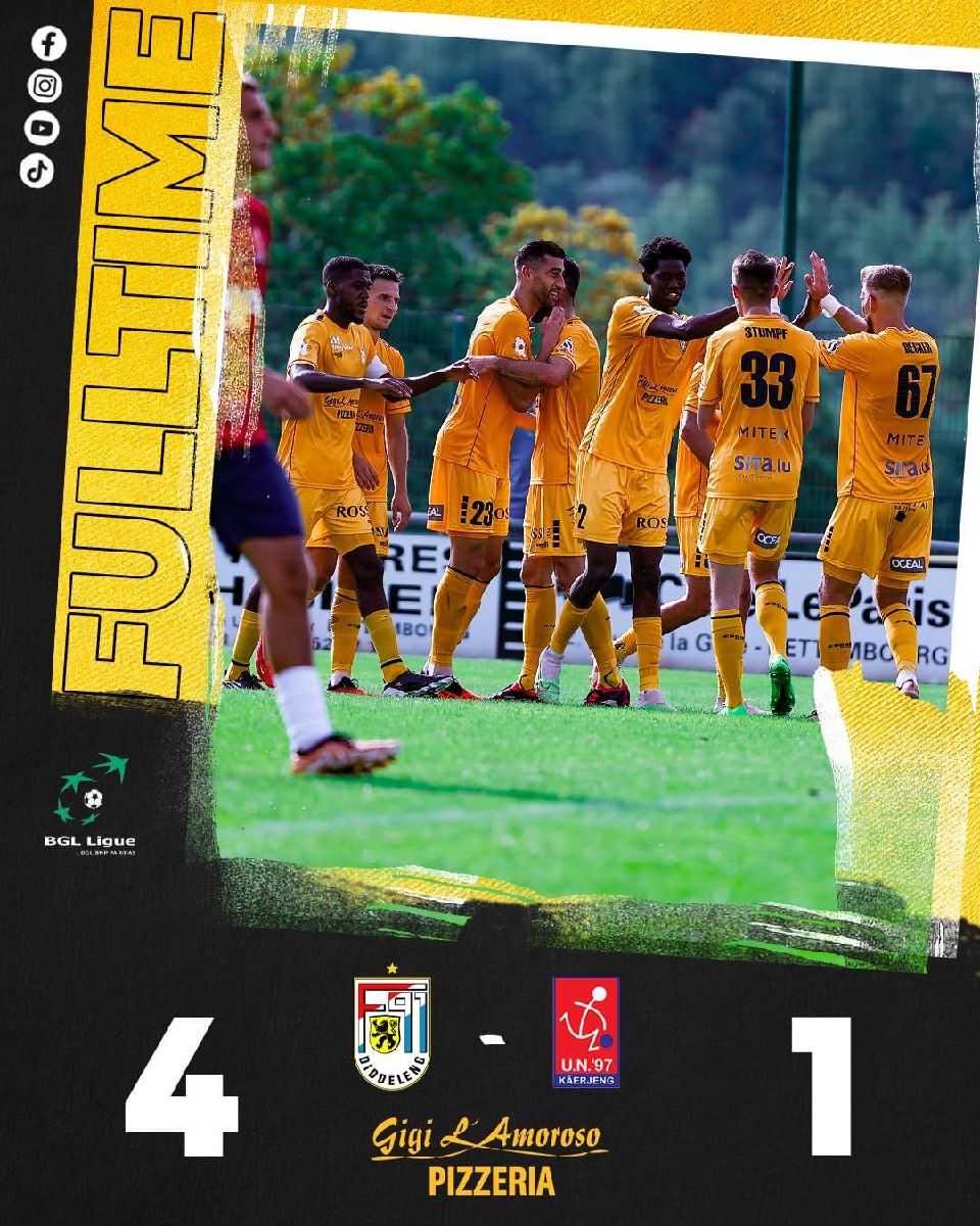 F91 Diddeleng - UN Kaerjeng 4-1 (3-0)