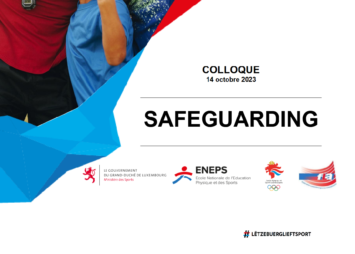 COLLOQUE DE PRÉVENTION CONTRE LES VIOLENCES DANS LE SPORT: AGISSONS ENSEMBLE! 