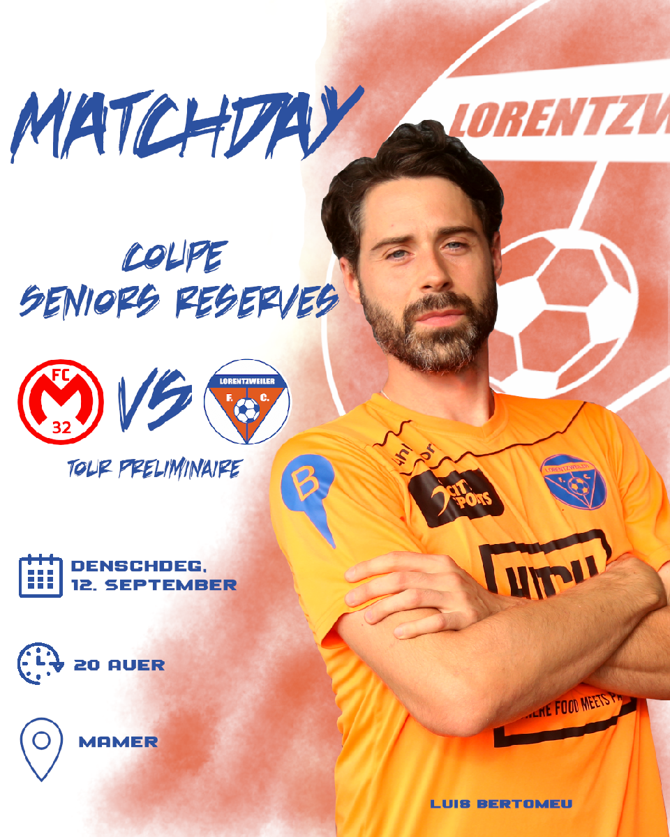 Coupe Seniors Réserves - Tour Préliminaire