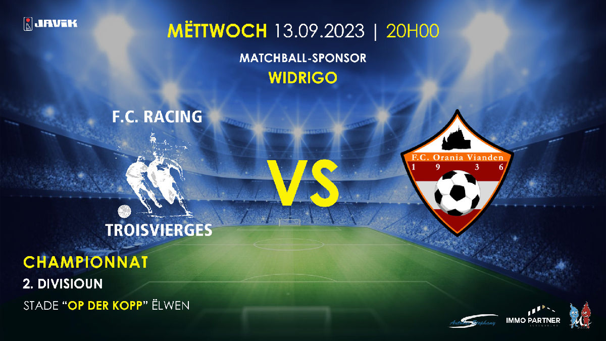 Haut 20h00: Seniors I vs Vianden