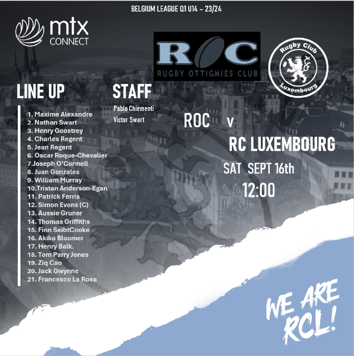 Team announcement