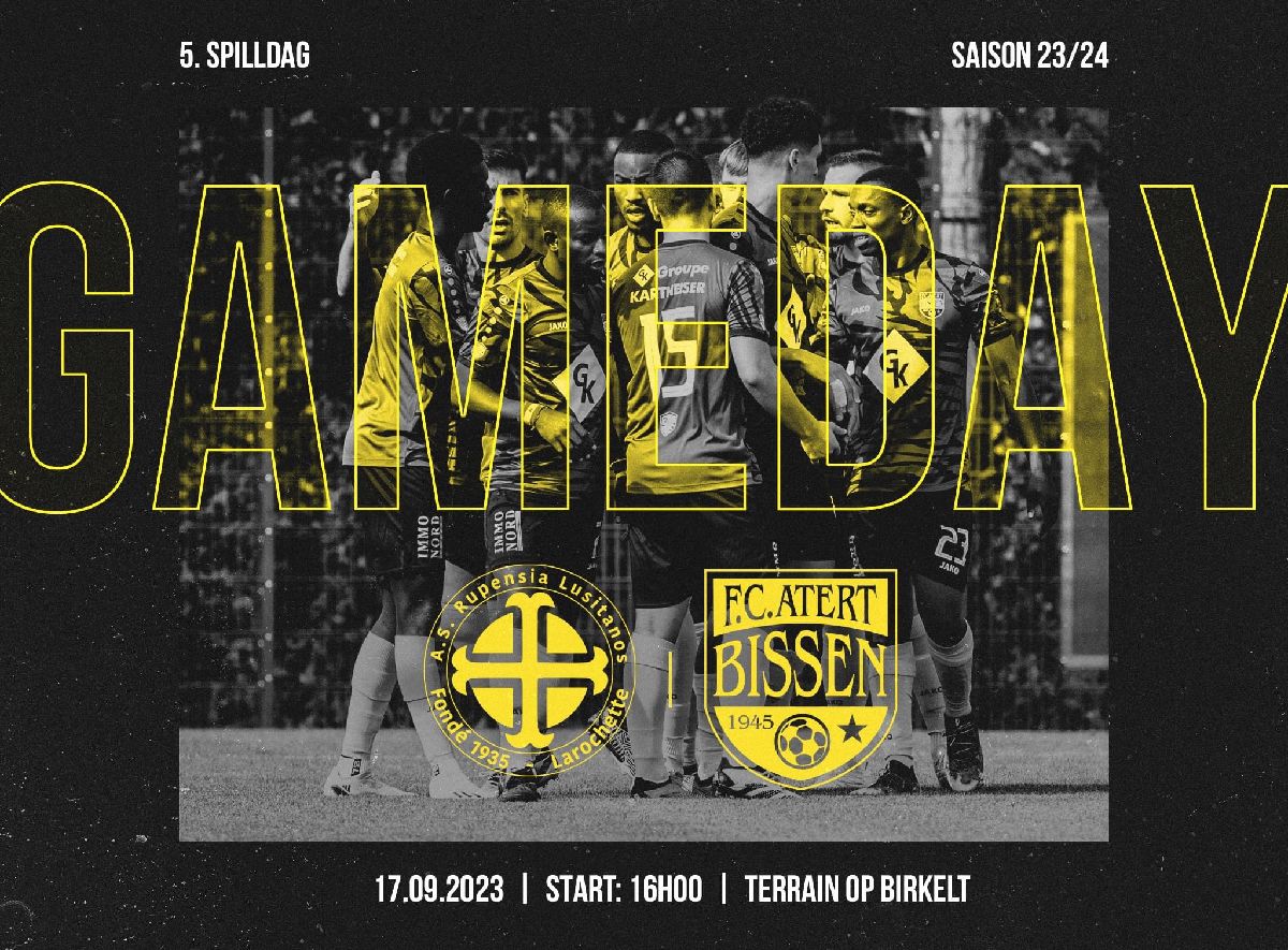 Prochain match - Dimanche 17/9/2023 - 16.00 - Terrain Larochette