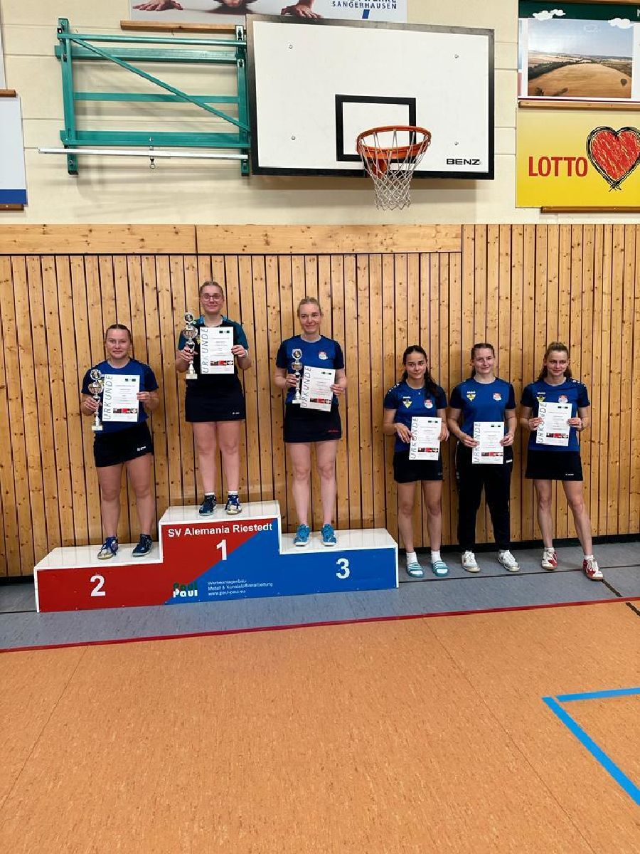 Platz zwei bei LRL des TTVSA für Darius Heyden / Leoni und Pia Gottschalk auf den Plätzen acht und neun