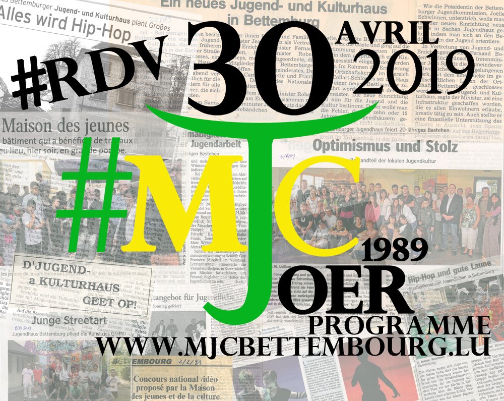 30.04.2019 - SAVE THE DATE | Fête d'anniversaire | Nos 30ans 30.04.2019 - SAVE THE DATE | Fête d'anniversaire | Nos 30ans