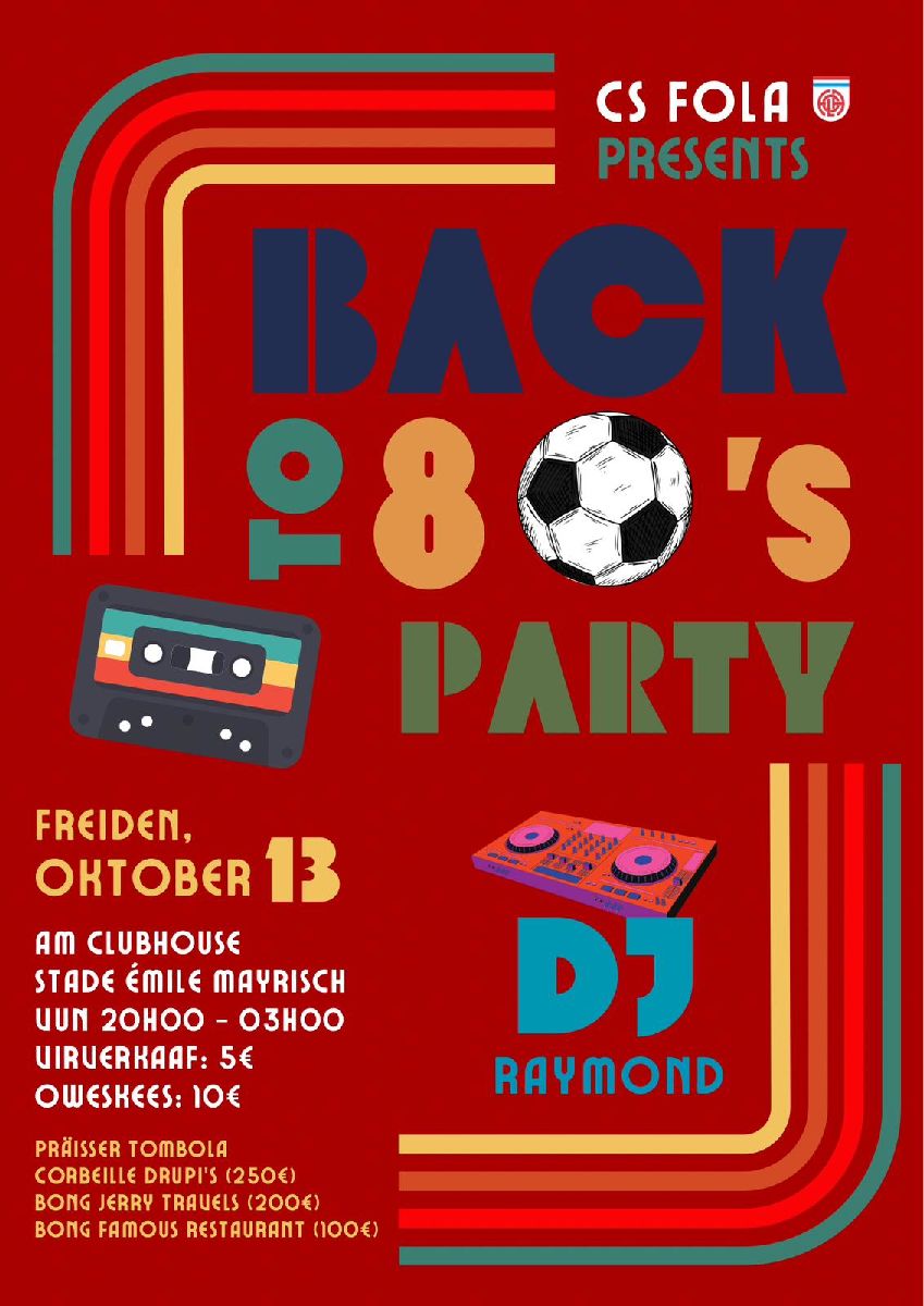 Back to 80’s Party