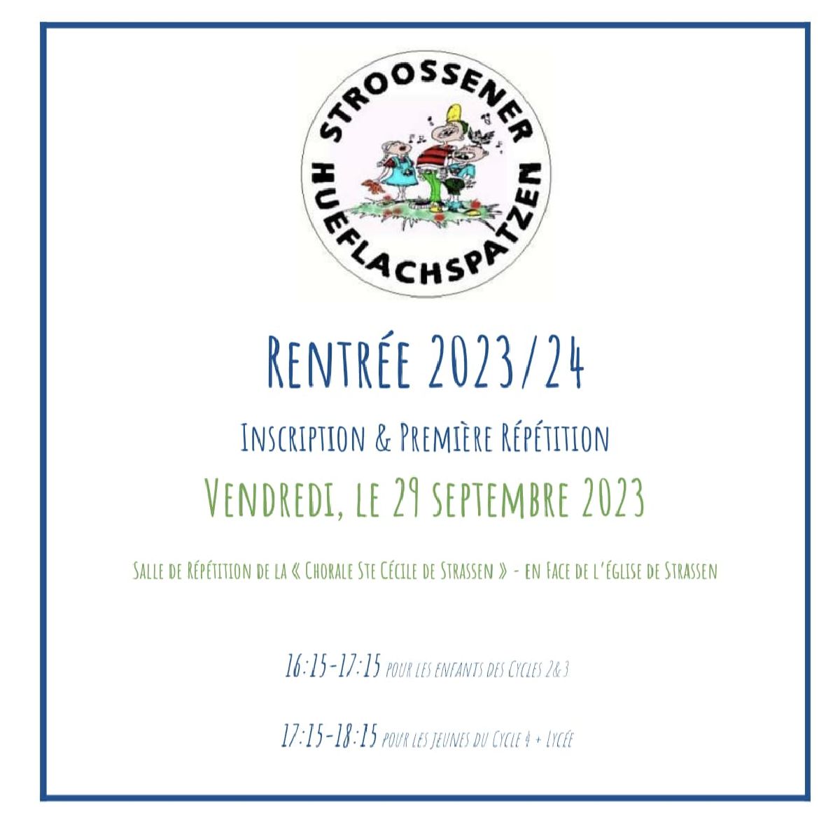 Rentrée Hueflachspatzen
