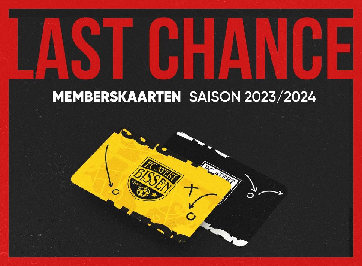 LAST CHANCE ‼️ De Sonnde virum Match géint Iechternach kritt dir eng leschte Kéier d'Chance eis MemberAbo-Kaart bei der Entrée ze kafen. 