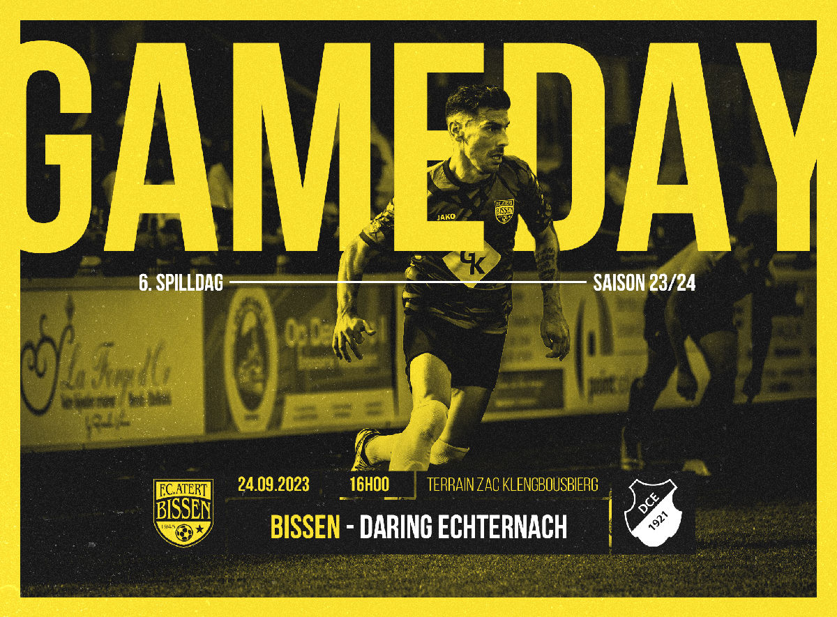 Game Day - 24/9/2023 - 16.00 Atert Bissen - Daring Echternach