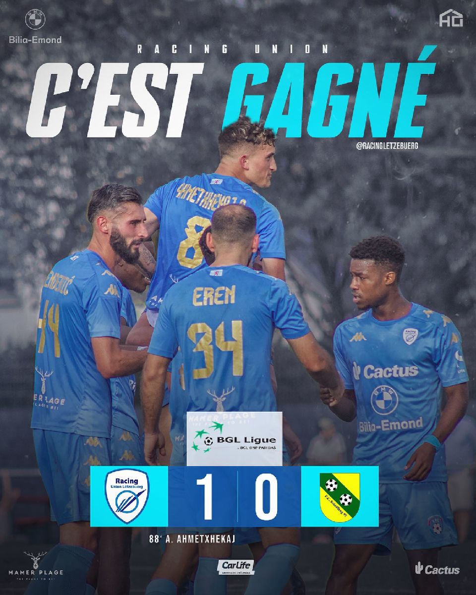 Racing 1x0 Schifflange